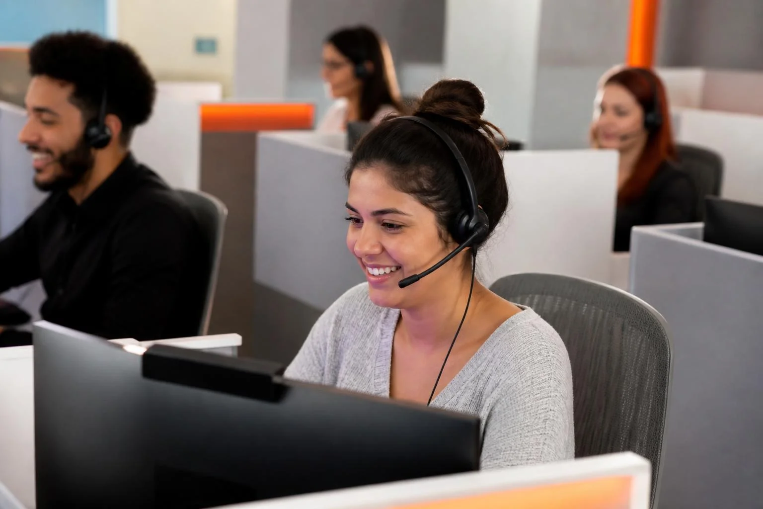 Bilingual nearshore support team working in Lima, Peru